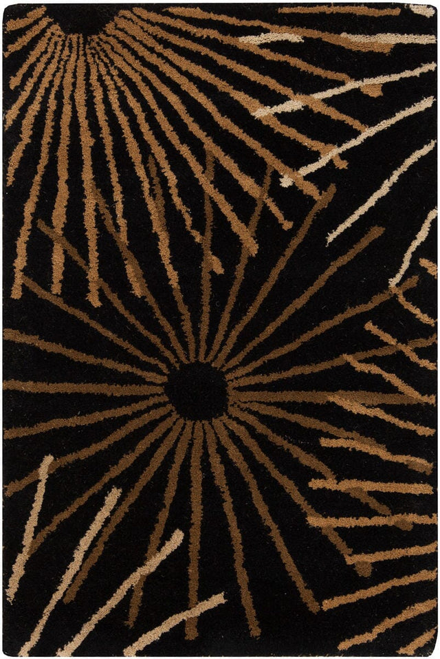 Livabliss Forum fm - 7090 Black / Brown / Tan / Gold Rugs - Livabliss - fm7090 - 4rd