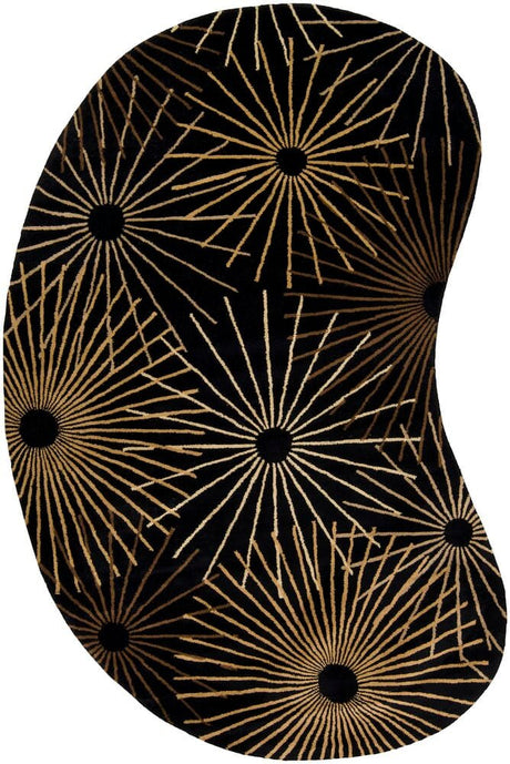 Livabliss Forum fm - 7090 Black / Brown / Tan / Gold Rugs - Livabliss - fm7090 - 69kdny