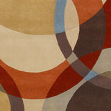 Livabliss Forum fm - 7108 Chocolate / Gold / Red / Rugs - Livabliss - fm7108 - 23