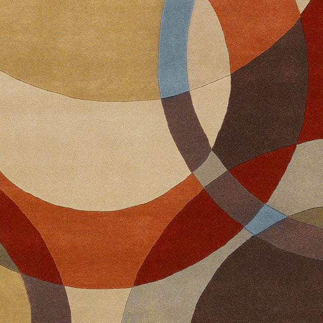 Livabliss Forum fm - 7108 Chocolate / Gold / Red / Rugs - Livabliss - fm7108 - 23