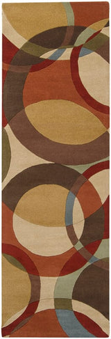 Livabliss Forum fm - 7108 Chocolate / Gold / Red / Rugs - Livabliss - fm7108 - 268