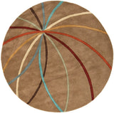 Livabliss Forum fm - 7140 Mocha / Burgundy / Rust / Gold Rugs - Livabliss - fm7140 - 4rd