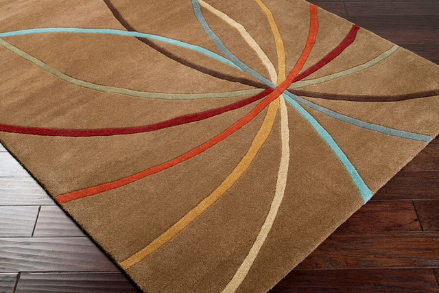 Livabliss Forum fm - 7140 Mocha / Burgundy / Rust / Gold Rugs - Livabliss - fm7140 - 4rd