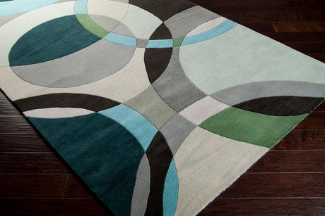 Livabliss Forum Fm - 7157 Dove Gray / Oatmeal / Jet Black Rugs - Livabliss - fm7157 - 4rd