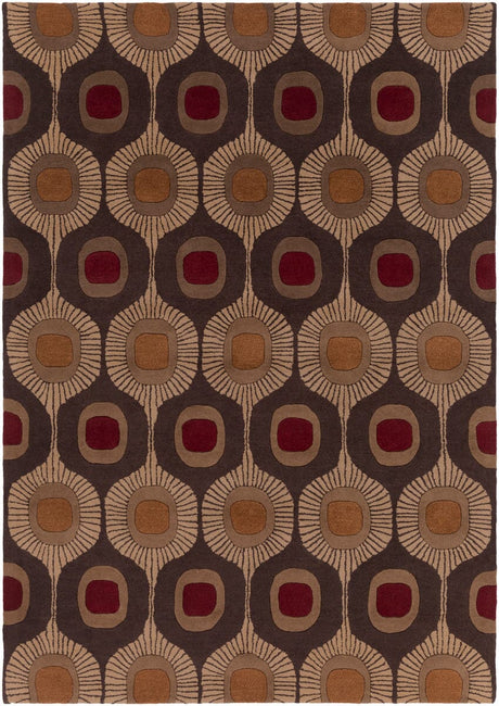 Livabliss Forum Fm - 7170 Dark Chocolate / Tan / Dark Beige Rugs - Livabliss - fm7170 - 4rd