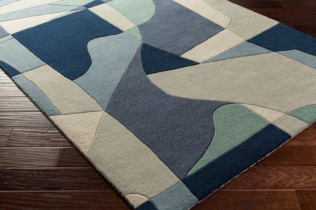 Livabliss Forum Fm - 7195 Teal, Navy, Denim, Ivory Rugs - Livabliss - fm7195 - 4rd