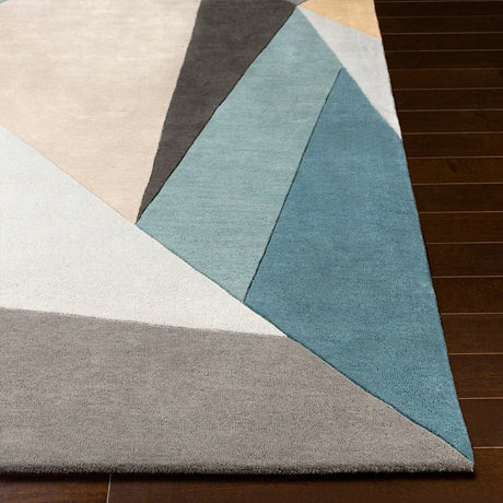 Livabliss Forum Fm - 7223 Teal, Sage, Medium Gray, Light Gray Rugs - Livabliss - fm7223 - 23