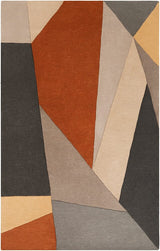 Livabliss Forum Fm - 7224 Burnt Orange, Charcoal, Taupe Rugs - Livabliss - fm7224 - 23