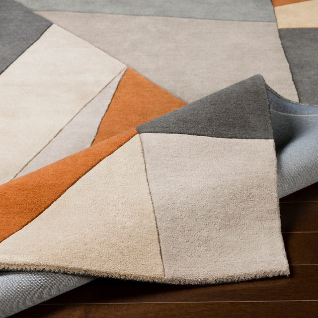 Livabliss Forum Fm - 7224 Burnt Orange, Charcoal, Taupe Rugs - Livabliss - fm7224 - 268