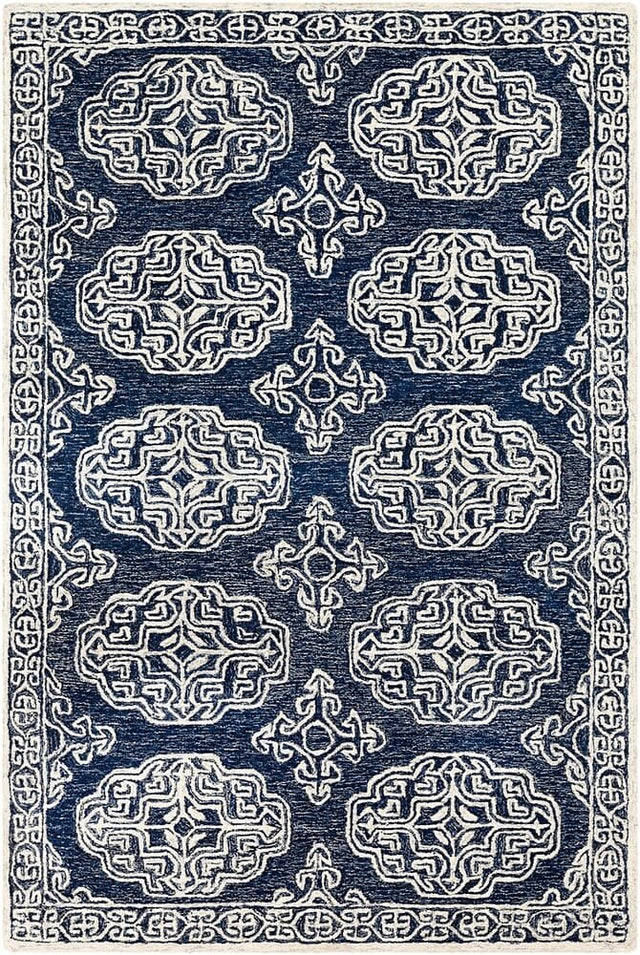 Livabliss Granada Gnd - 2308 Navy, Ink, Cream, Light Gray Rugs - Livabliss - gnd2308 - 23