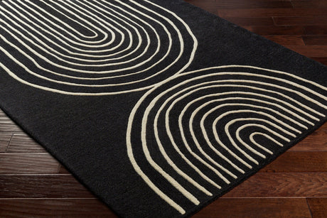 Livabliss Isabel Ibl - 2302 Beige, Black Rug - Livabliss - ibl2302 - 23