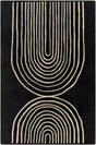 Livabliss Isabel Ibl - 2302 Beige, Black Rug - Livabliss - ibl2302 - 23