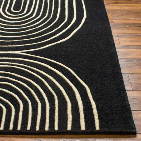 Livabliss Isabel Ibl - 2302 Beige, Black Rug - Livabliss - ibl2302 - 23
