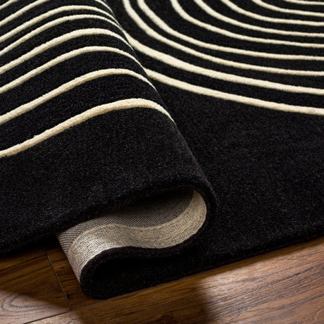 Livabliss Isabel Ibl - 2302 Beige, Black Rug - Livabliss - ibl2302 - 23