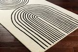Livabliss Isabel Ibl - 2303 Beige, Black Rug - Livabliss - ibl2303 - 23