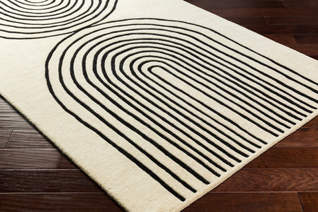 Livabliss Isabel Ibl - 2303 Beige, Black Rug - Livabliss - ibl2303 - 23