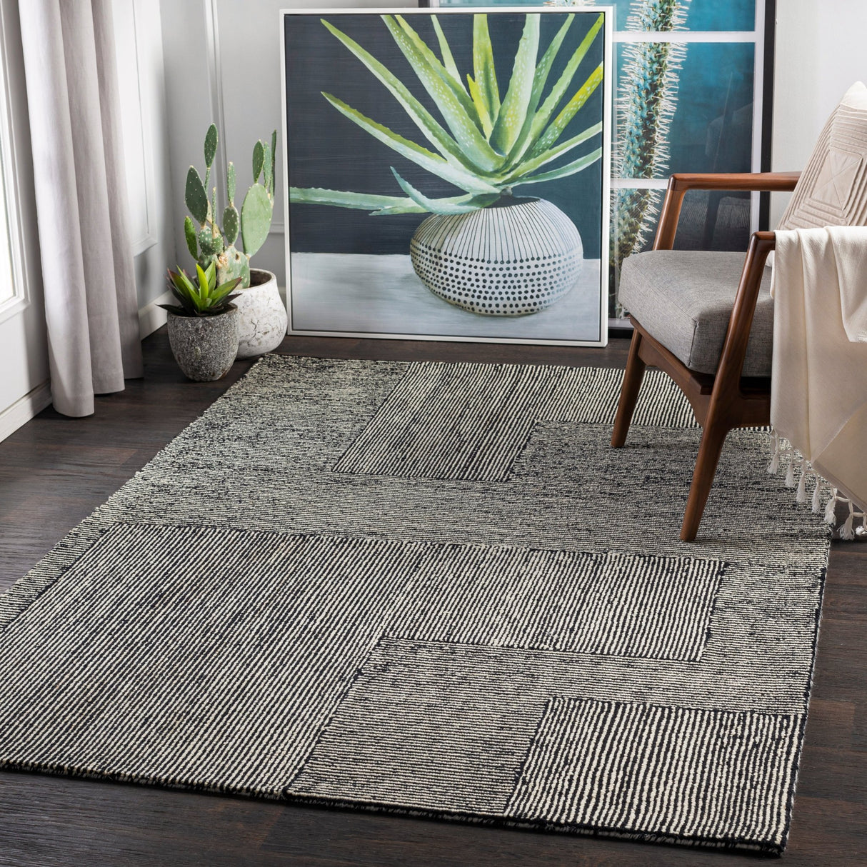 Livabliss Maroc Mar - 2320 Black, Beige Rugs - Livabliss - mar2320 - 23