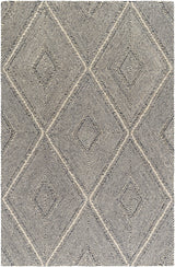 Livabliss Maroc Mar - 2331 Grey, Sage, Dark Grey, Pewter, Ash, Metallic - Silver Rug - Livabliss - mar2331 - 23