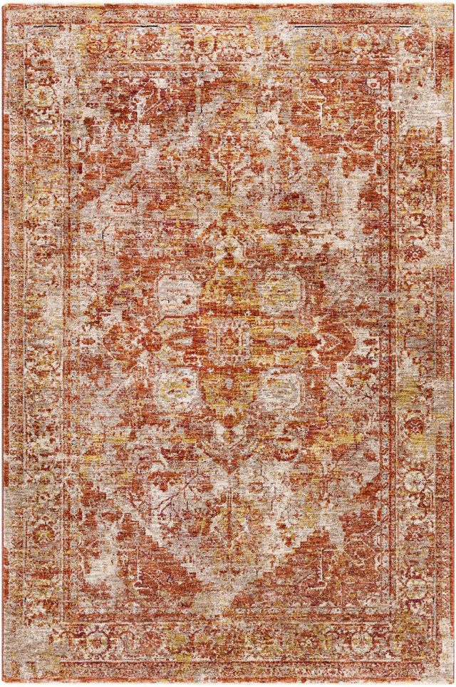 Livabliss Mirabel Mbe - 2304 Peach, Burnt Orange, Cream, Dark Brown Rugs - Livabliss - mbe2304 - 23