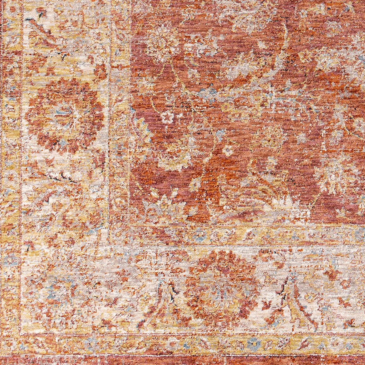 Livabliss Mirabel Mbe - 2307 Burnt Orange, Rose, Teal, Olive Rugs - Livabliss - mbe2307 - 23