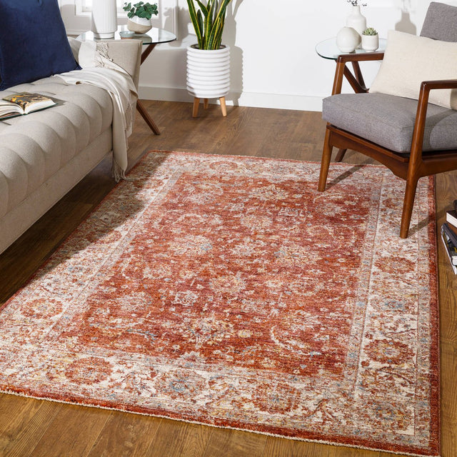 Livabliss Mirabel Mbe - 2307 Burnt Orange, Rose, Teal, Olive Rugs - Livabliss - mbe2307 - 23