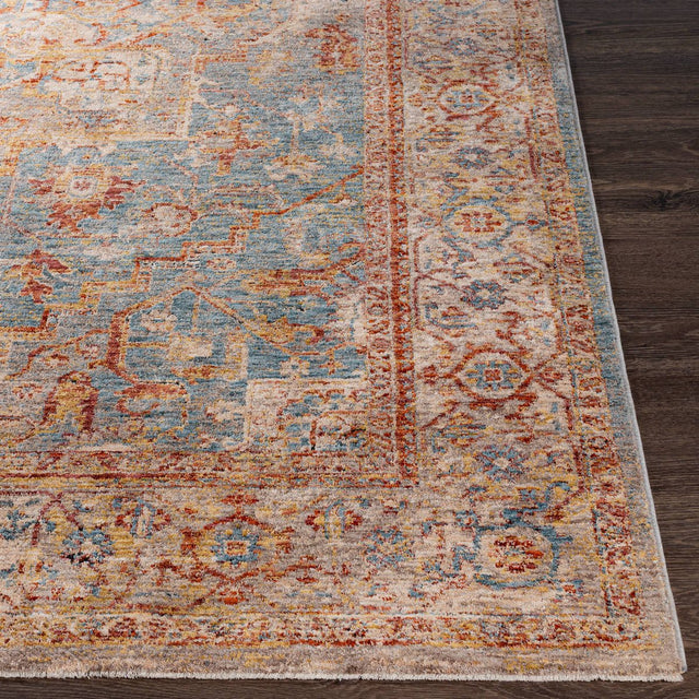 Livabliss Mirabel Mbe - 2310 Teal, Aqua, Medium Gray, Burnt Orange Rugs - Livabliss - mbe2310 - 23