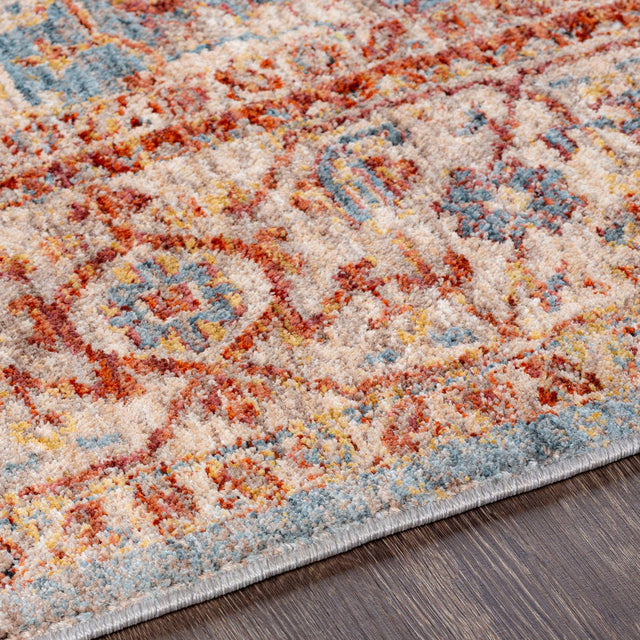 Livabliss Mirabel Mbe - 2310 Teal, Aqua, Medium Gray, Burnt Orange Rugs - Livabliss - mbe2310 - 23