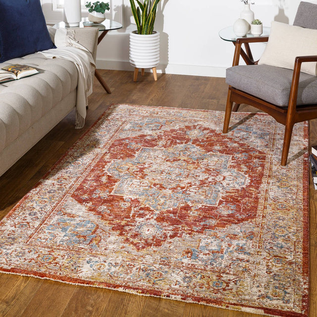 Livabliss Mirabel Mbe - 2311 Burnt Orange, Rust, Teal, Olive Rugs - Livabliss - mbe2311 - 23