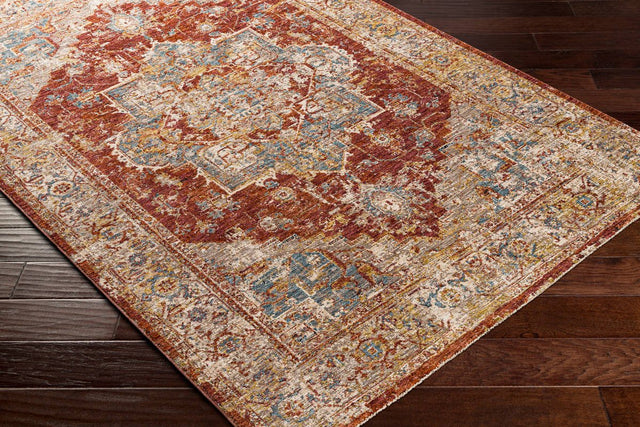 Livabliss Mirabel Mbe - 2311 Burnt Orange, Rust, Teal, Olive Rugs - Livabliss - mbe2311 - 23