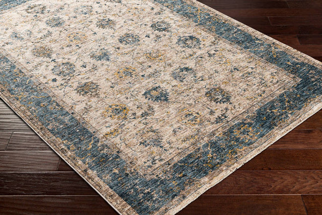 Livabliss Mirabel Mbe - 2313 Teal, Aqua, Mustard, Taupe Rugs - Livabliss - mbe2313 - 23