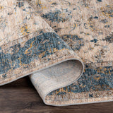 Livabliss Mirabel Mbe - 2313 Teal, Aqua, Mustard, Taupe Rugs - Livabliss - mbe2313 - 23