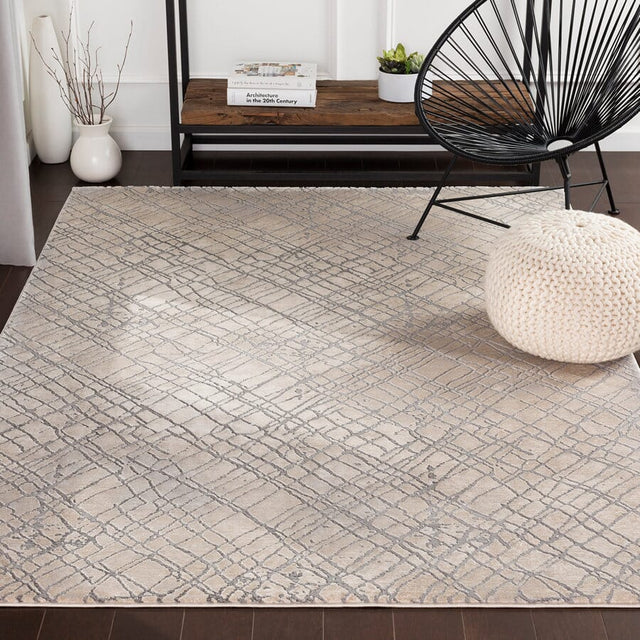 Livabliss Tibetan Tbt - 2314 Medium Gray, Cream, Taupe, Charcoal Rugs - Livabliss - tbt2314 - 23