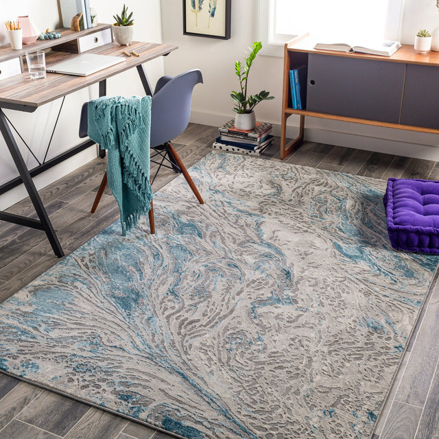 Livabliss Tibetan Tbt - 2326 Teal, Aqua, Medium Gray, Charcoal Rugs - Livabliss - tbt2326 - 2211