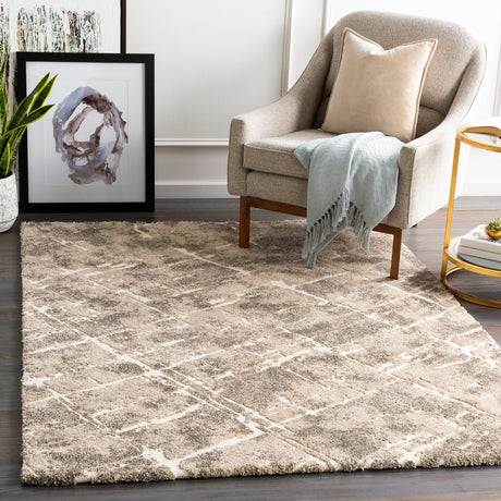 Livabliss Tuscany Tus - 2300 White, Khaki, Dark Brown Rugs - Livabliss - tus2300 - 23