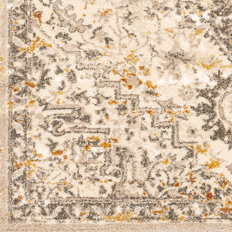 Livabliss Tuscany Tus - 2307 Metallic - Champagne, Cream, Burnt Orange, Dark Brown Rugs - Livabliss - tus2307 - 23