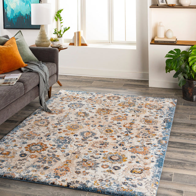 Livabliss Tuscany Tus - 2331 Blue, Cream Rug - Livabliss - tus2331 - 23