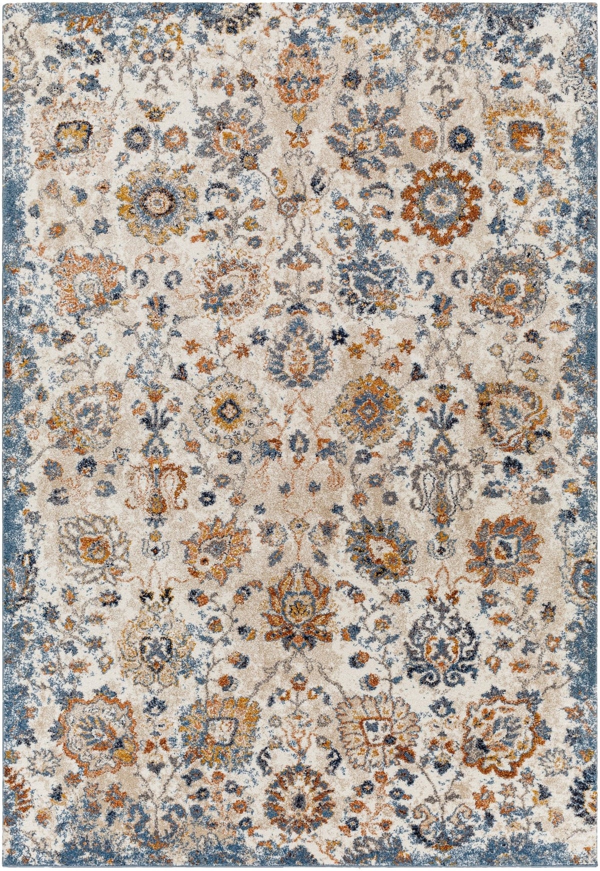 Livabliss Tuscany Tus - 2331 Blue, Cream Rug - Livabliss - tus2331 - 23