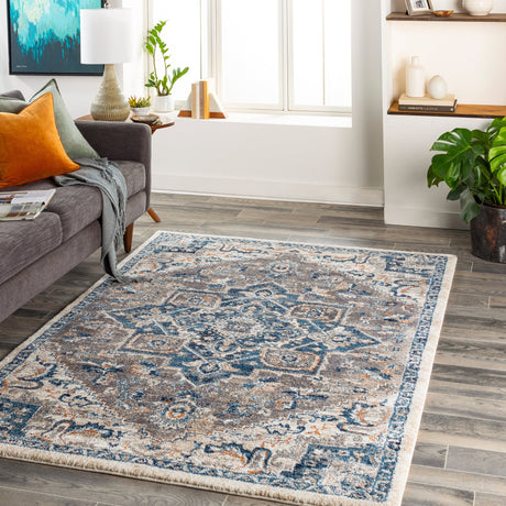 Livabliss Tuscany Tus - 2335 Blue, Cream Rug - Livabliss - tus2335 - 23