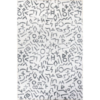 Nuloom Tania Modern Symbols Rznb08A Light Gray Area Rug