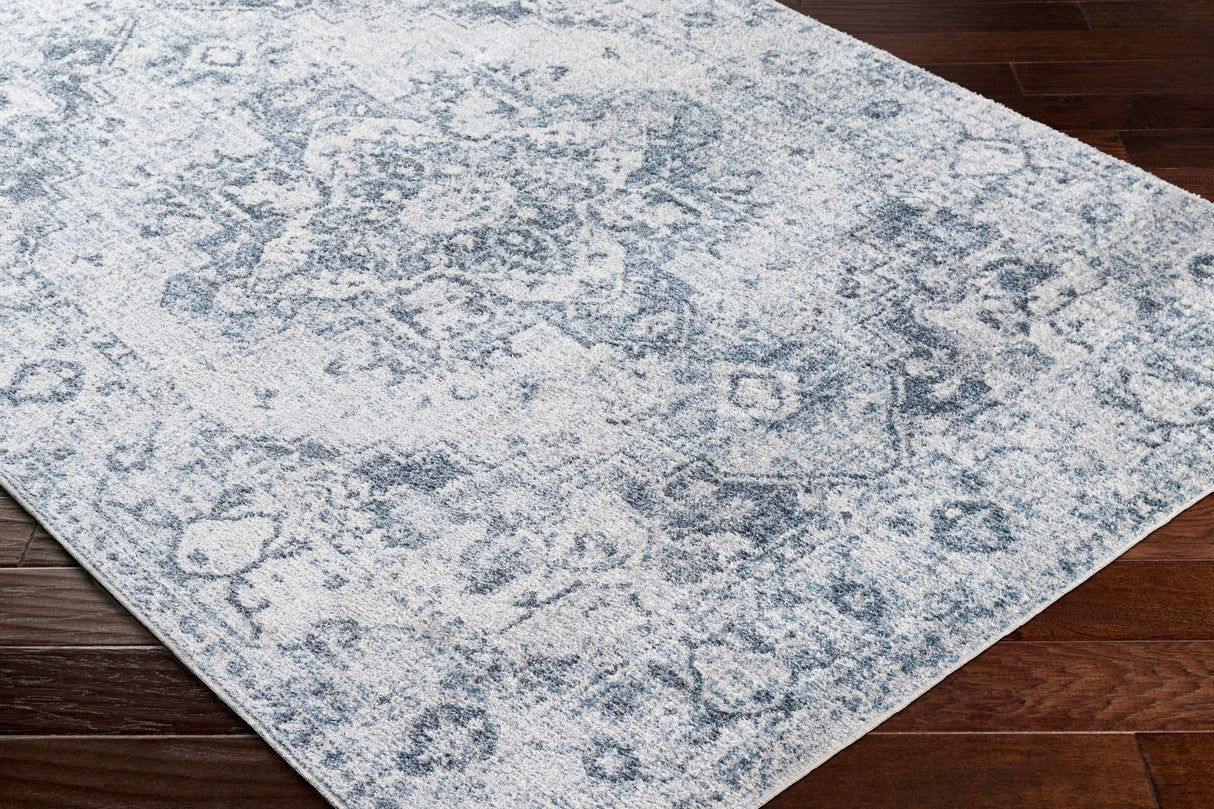 Surya Lillian Lll-2334 Oatmeal, Gray, Black, Dark Blue, Brown Rug.