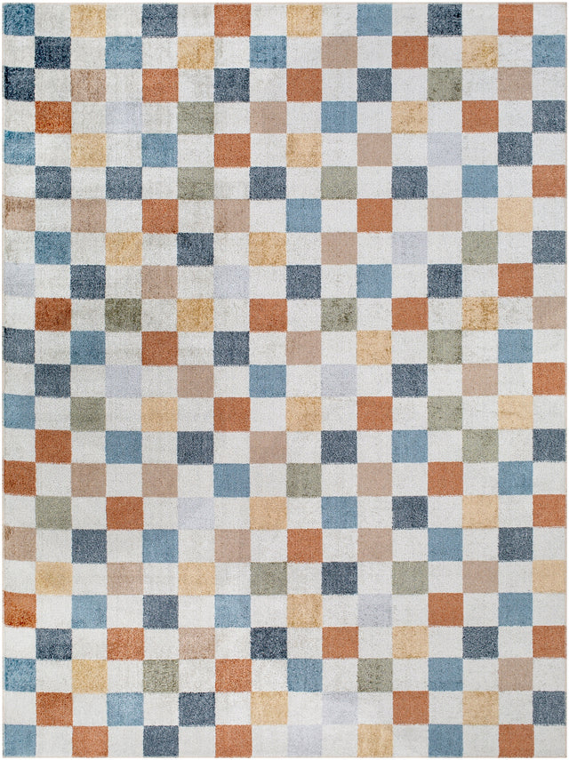 Surya Lillian Lll-2338 Oatmeal, Rust, Dark Blue, Brown, Olive Rug.