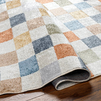 Surya Lillian Lll-2338 Oatmeal, Rust, Dark Blue, Brown, Olive Area Rug