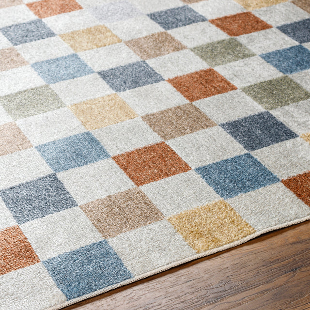 Surya Lillian Lll-2338 Oatmeal, Rust, Dark Blue, Brown, Olive Rug.