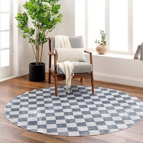 Surya Lillian Lll-2339 Gray, Black Rug.