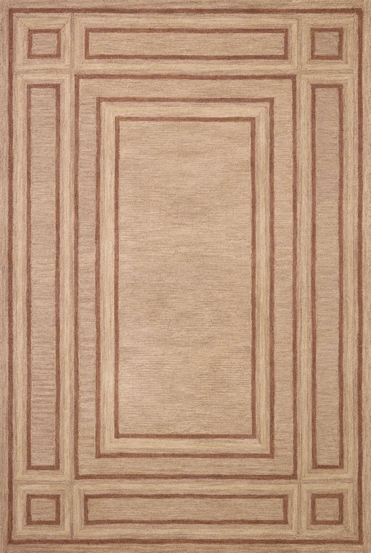 Chris Loves Julia x Loloi Alfie ALF-01 Blush / Rose Rug - main flat
