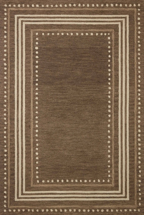 Chris Loves Julia x Loloi Alfie ALF-02 Bark / Natural Rug - main flat