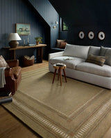 Chris Loves Julia x Loloi Alfie ALF-04 Green / Natural Rug - room scene 3