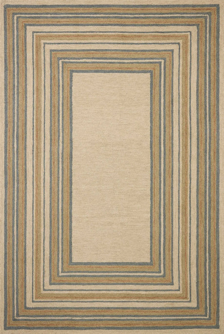 Chris Loves Julia x Loloi Alfie ALF-05 Natural / Multi Rug - main flat
