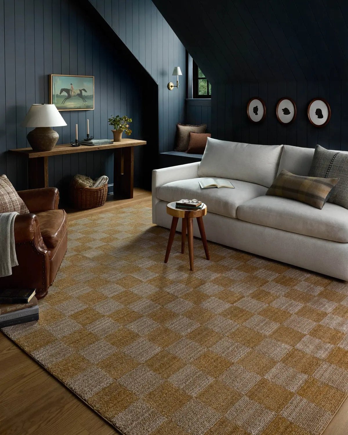 Chris Loves Julia x Loloi Calvin CLV-01 Apricot / Ivory Rug - room scene 3
