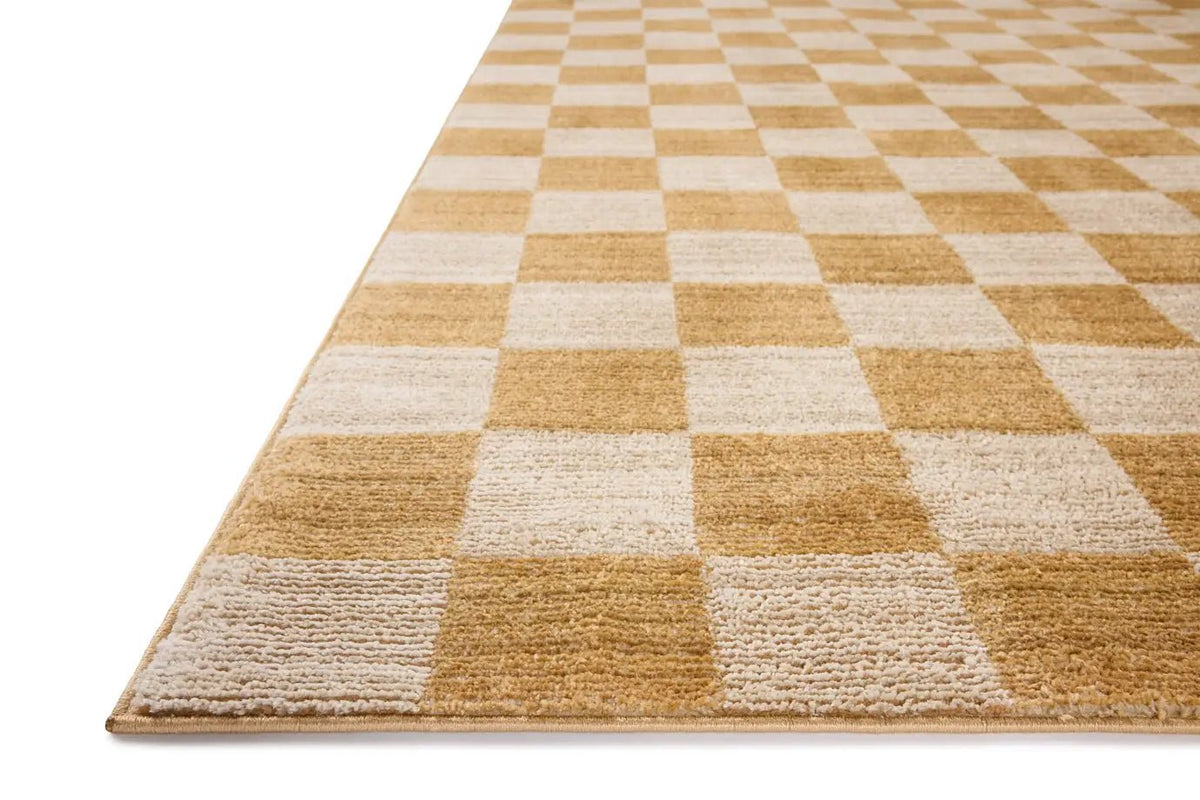 Chris Loves Julia x Loloi Calvin CLV-01 Apricot / Ivory Rug - rug corner